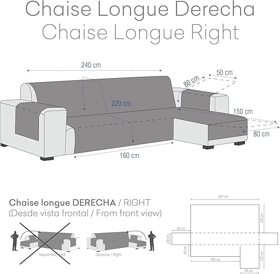 Eysa Funda de Chaise Longue práctica Oriente 240cm.