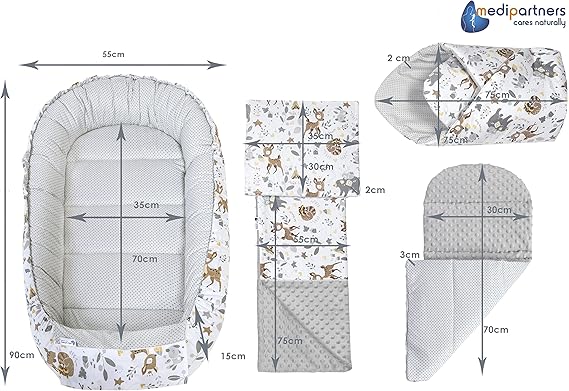 Medi Partners Nido Bebe Recien Nacido Reductor de Cuna
