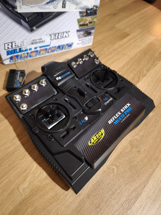 Carson Manual de Radio Reflex Stick Pro Multi 14 de 2,4 GHz