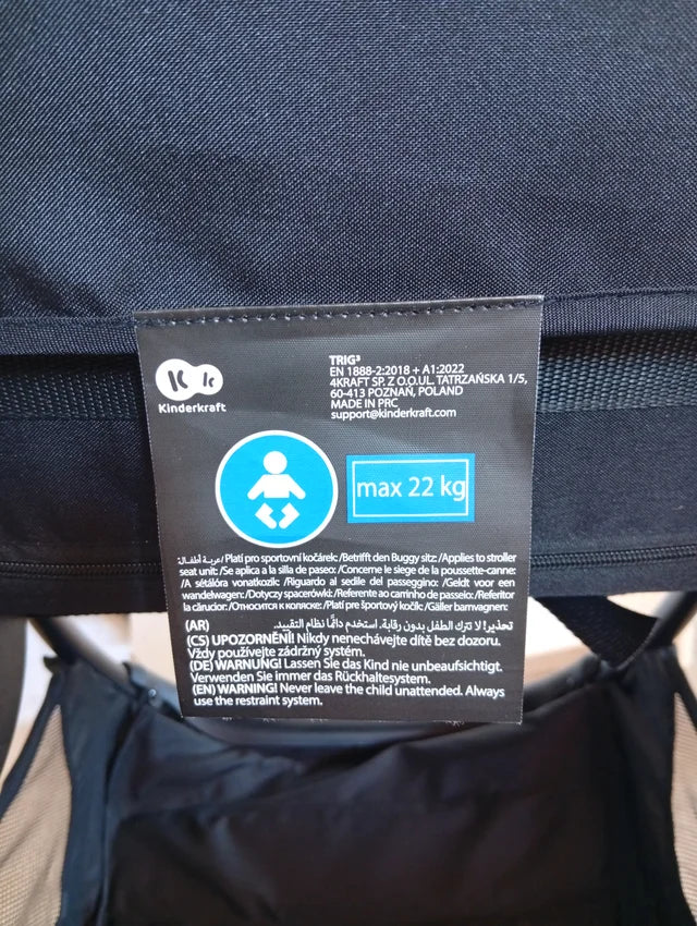 Kinderkraft TRIG 3, Silla de Paseo, Ligera y manejable