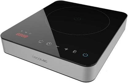 Cecotec Placa de Inducción Portátil 1 Fuego Full Magma Single. 2000W