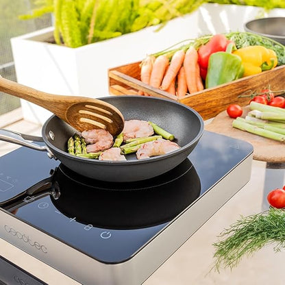 Cecotec Placa de Inducción Portátil 1 Fuego Full Magma Single. 2000W