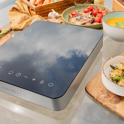 Cecotec Placa de Inducción Portátil 1 Fuego Full Magma Single. 2000W