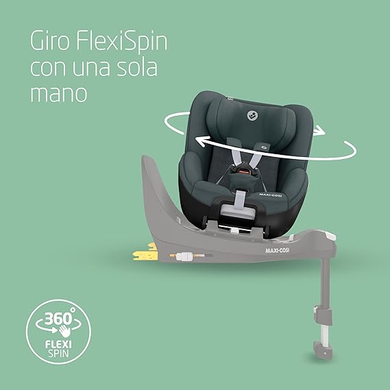 Maxi-Cosi Pearl 360 silla coche bebe i-Size, silla coche 360 giratoria para bebé y niño ISOFIX